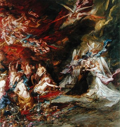 The Temptation of St. Anthony, c.1869 by Eugene Isabey